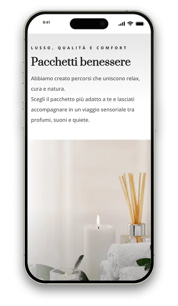 Mockup smartphone: home centro estetico